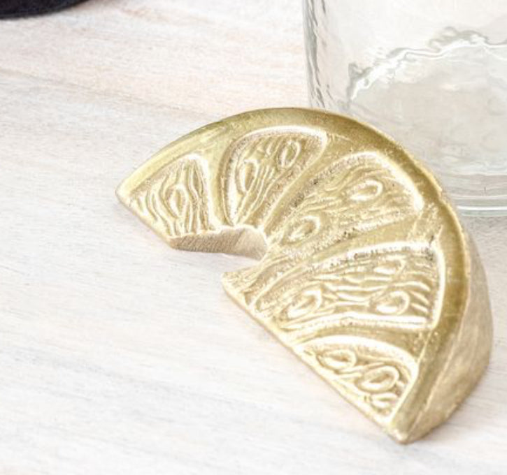 GOLD LIME WEDGE BOTTLE OPENER