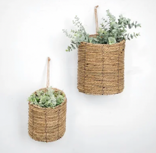 GRASS BASKETS- SET OF TWO (2)