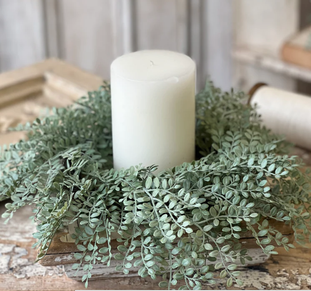 TATLER LEAF CANDLE RING/ WREATH