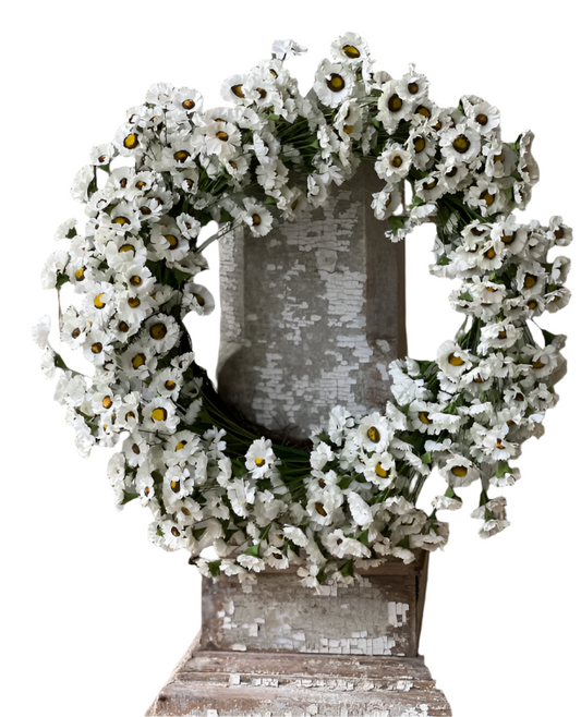 FAIRCHILD DAISY WREATH- 22"