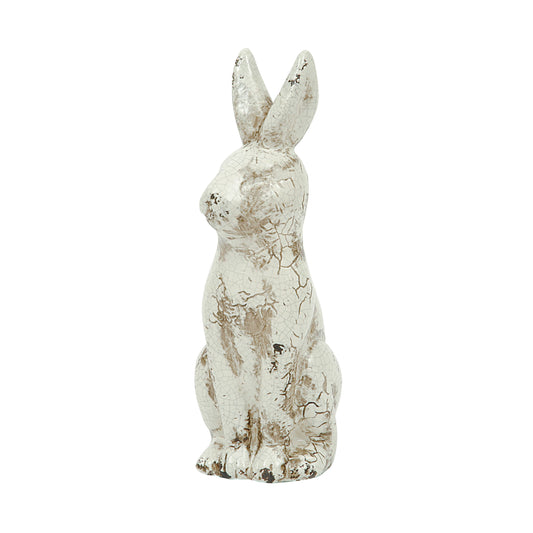 DISTRESSED CERAMIC RABBIT