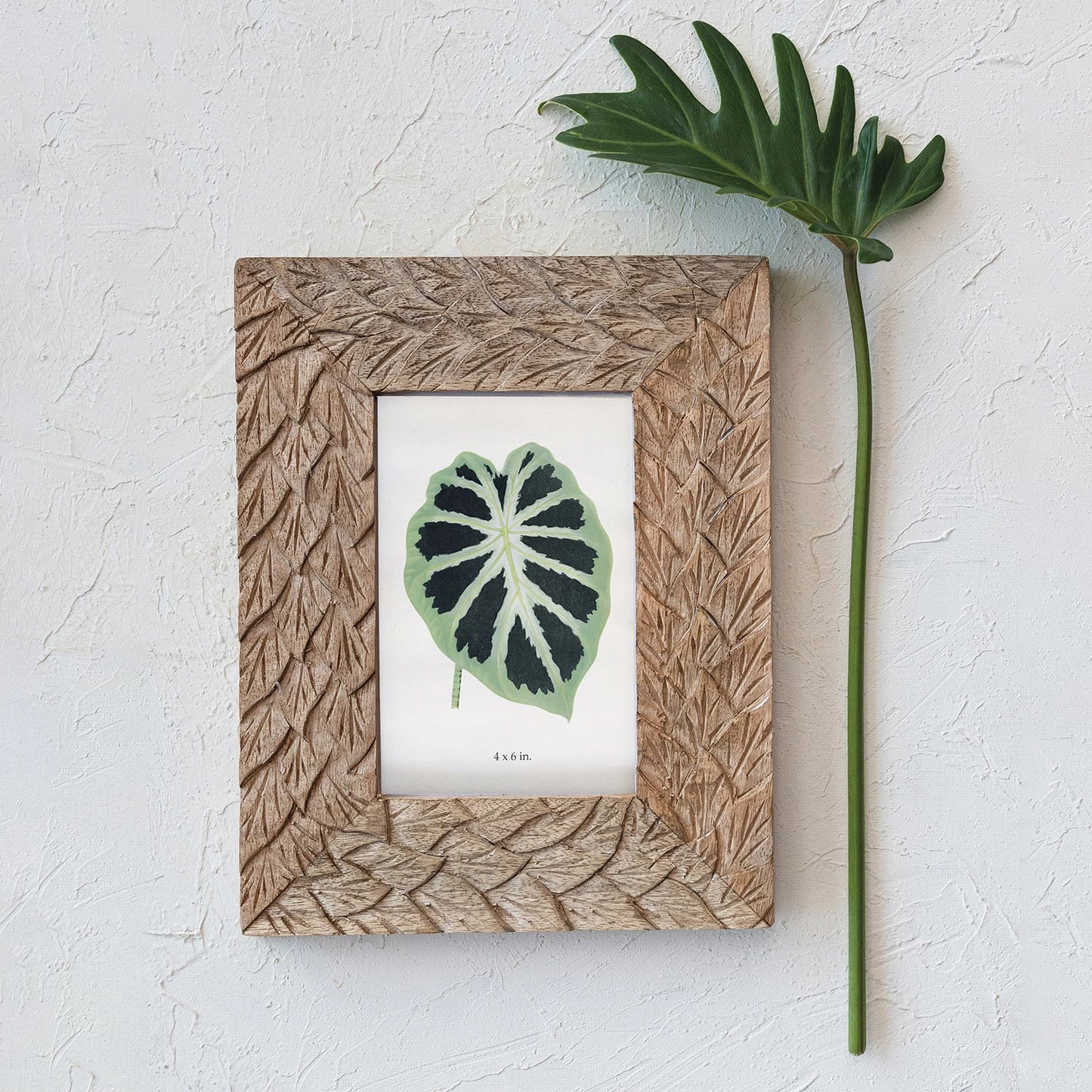 HAND CARVED MANGO WOOD FRAME